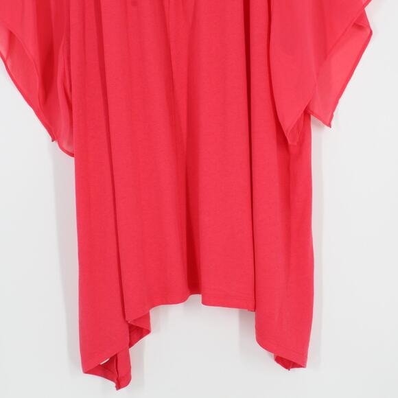 Michael Kors Flowy Top 3x Handkerchief Hem - Picture 10 of 13